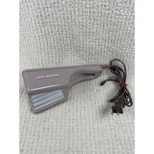 Vidal Sassoon Hair Crimper Mauve Pink Vintage Model VS142 Textured Waves WORKS